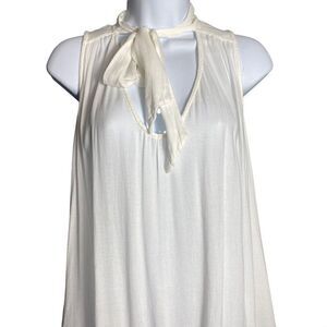 Free People Sleeveless Tie Neck Blouse Size S